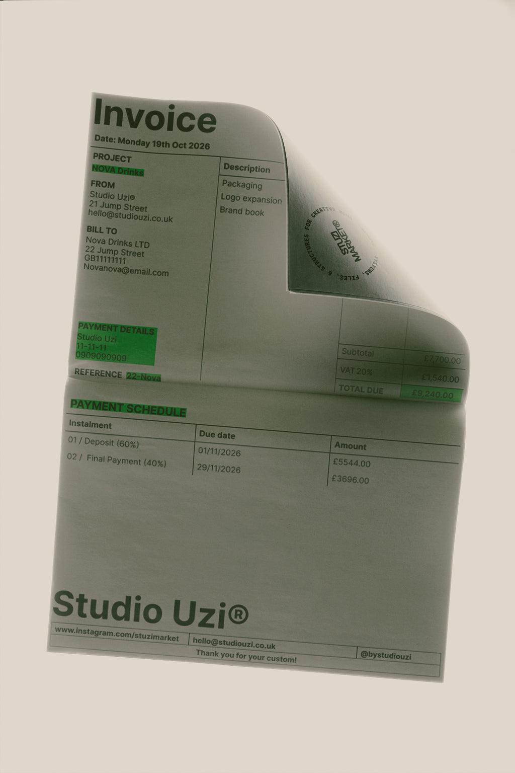 Invoice template | Figma | Canva