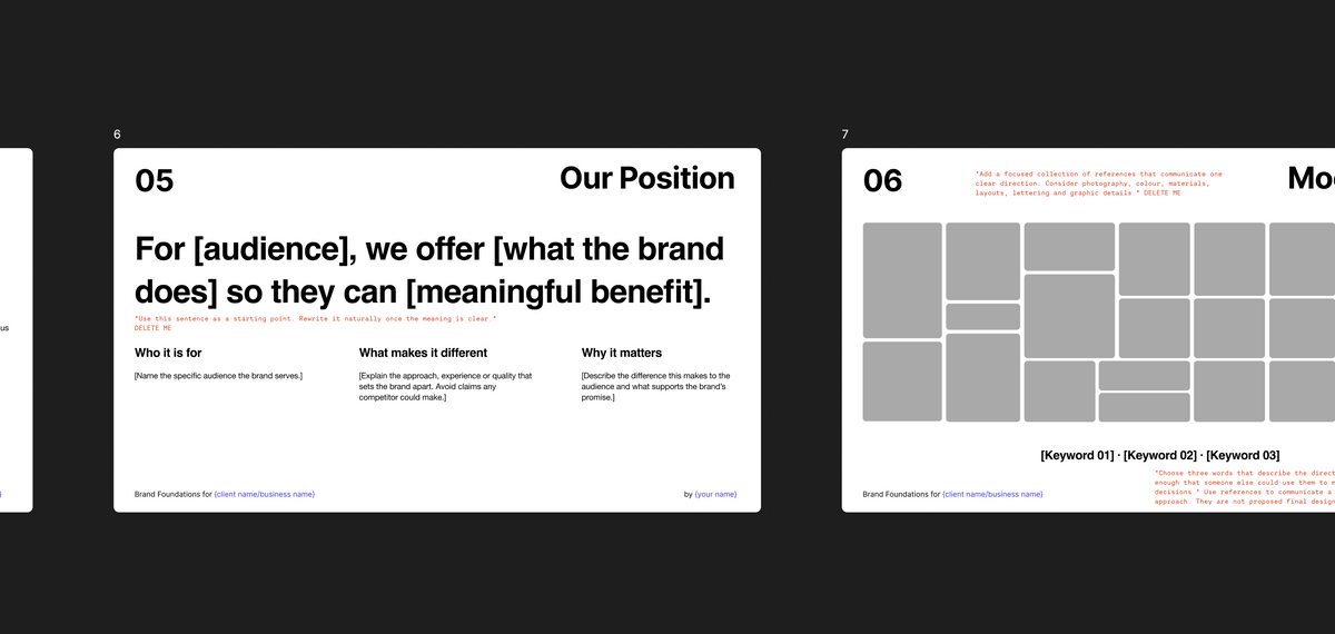 Brand Foundations | Creative Direction
